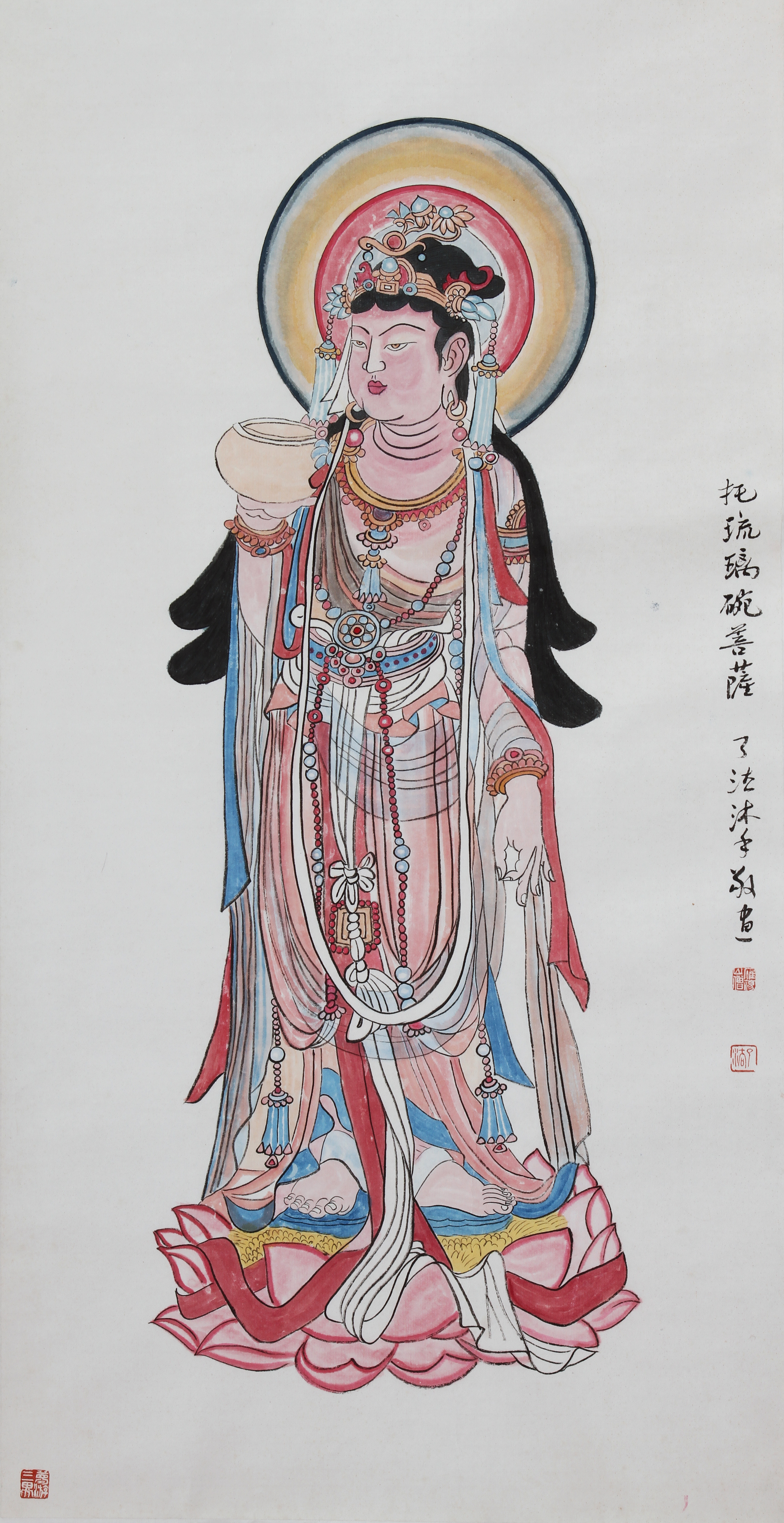 能仁寺了法法师国画作品(图2)